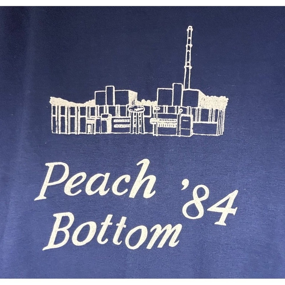Vintage 1984 Peach Bottom Single Stitch T-Shirt Size Men's Large
